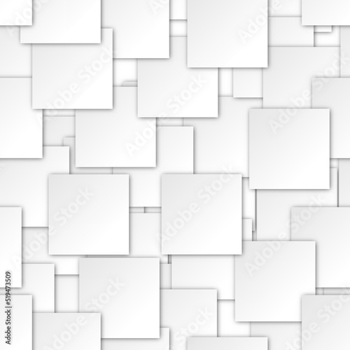 abstract square white paper background, seamless