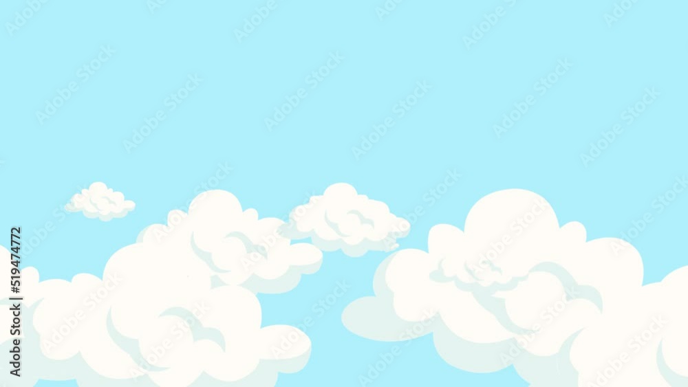 Blue sky with clouds in the space Blue sky with clouds in the space