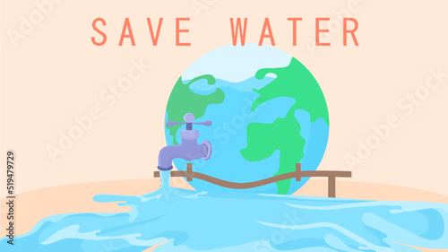 save water, earth, water, save and stop polluting the earth
