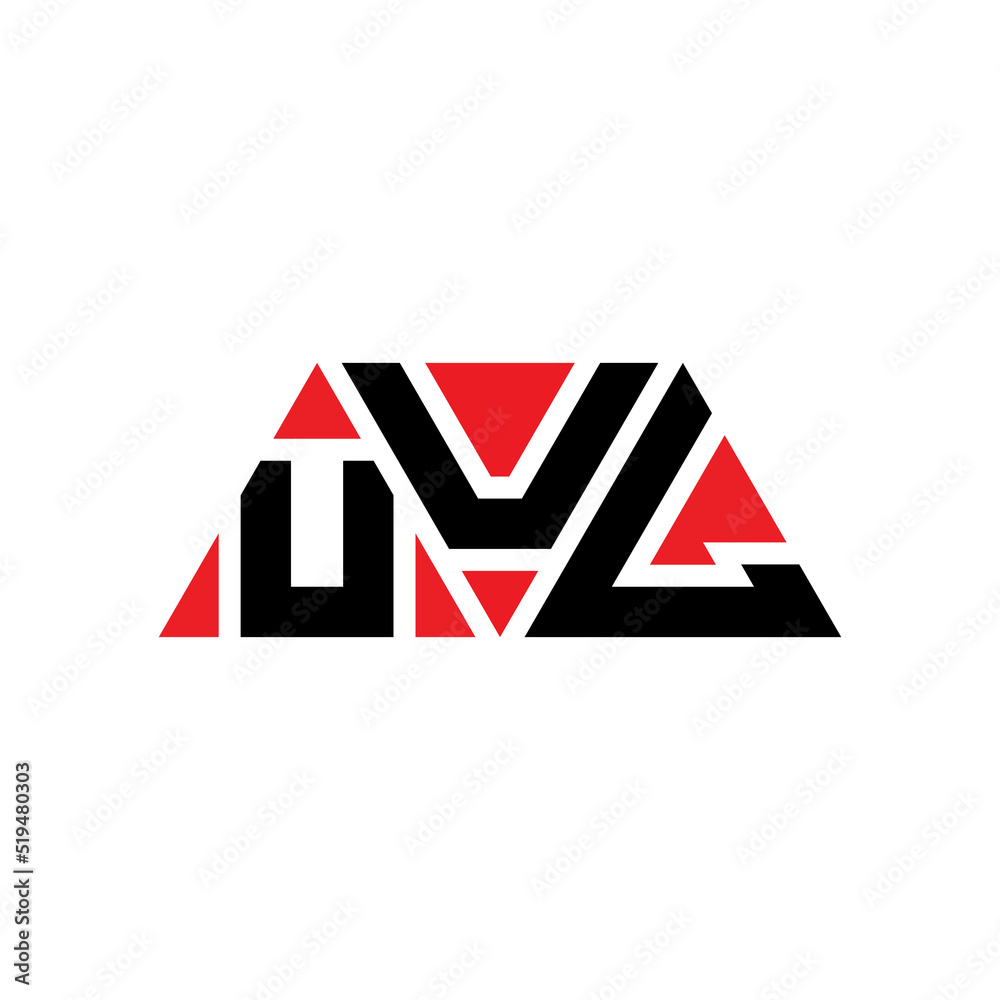 UUL triangle letter logo design with triangle shape. UUL triangle logo design monogram. UUL triangle vector logo template with red color. UUL triangular logo Simple, Elegant, and Luxurious Logo...