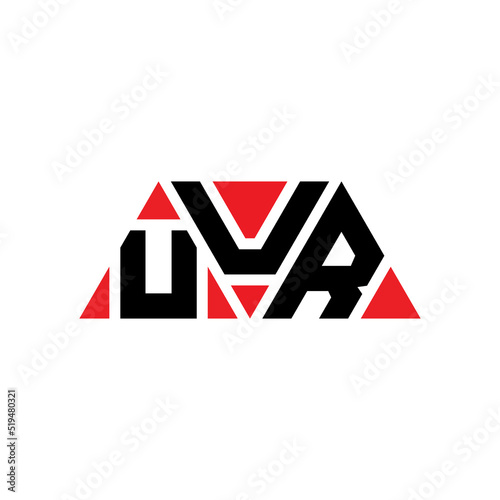 UUR triangle letter logo design with triangle shape. UUR triangle logo design monogram. UUR triangle vector logo template with red color. UUR triangular logo Simple, Elegant, and Luxurious Logo...
