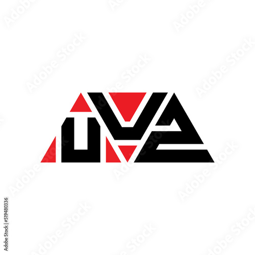 UUZ triangle letter logo design with triangle shape. UUZ triangle logo design monogram. UUZ triangle vector logo template with red color. UUZ triangular logo Simple, Elegant, and Luxurious Logo...