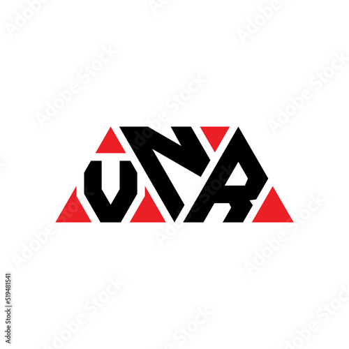 VNR triangle letter logo design with triangle shape. VNR triangle logo design monogram. VNR triangle vector logo template with red color. VNR triangular logo Simple, Elegant, and Luxurious Logo... photo