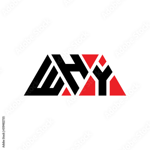 WHY triangle letter logo design with triangle shape. WHY triangle logo design monogram. WHY triangle vector logo template with red color. WHY triangular logo Simple, Elegant, and Luxurious Logo...