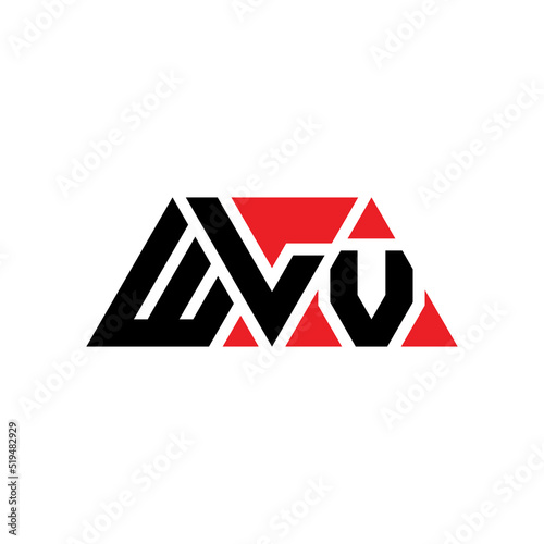 WLV triangle letter logo design with triangle shape. WLV triangle logo design monogram. WLV triangle vector logo template with red color. WLV triangular logo Simple  Elegant  and Luxurious Logo...