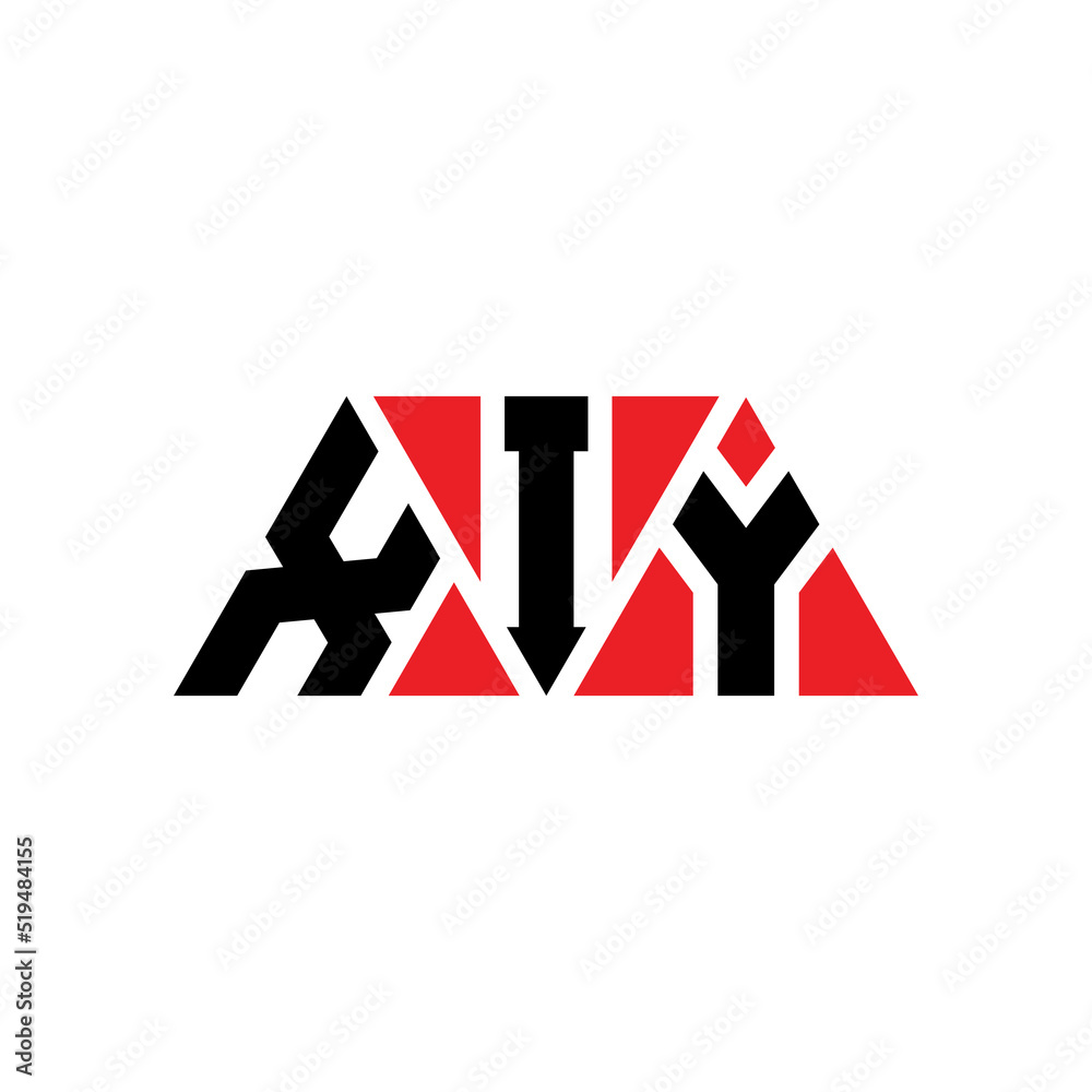 XIY triangle letter logo design with triangle shape. XIY triangle logo design monogram. XIY triangle vector logo template with red color. XIY triangular logo Simple, Elegant, and Luxurious Logo...