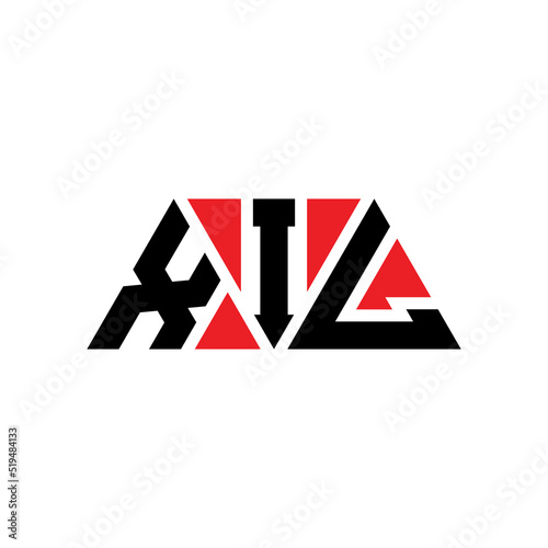 XIL triangle letter logo design with triangle shape. XIL triangle logo design monogram. XIL triangle vector logo template with red color. XIL triangular logo Simple, Elegant, and Luxurious Logo...