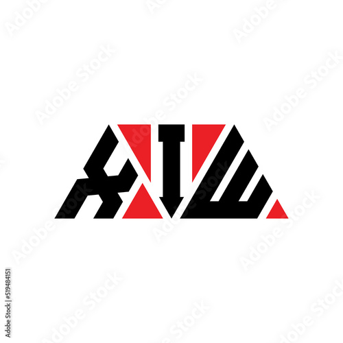 XIW triangle letter logo design with triangle shape. XIW triangle logo design monogram. XIW triangle vector logo template with red color. XIW triangular logo Simple, Elegant, and Luxurious Logo...