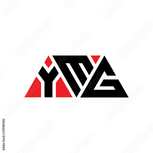 YMG triangle letter logo design with triangle shape. YMG triangle logo design monogram. YMG triangle vector logo template with red color. YMG triangular logo Simple, Elegant, and Luxurious Logo... photo