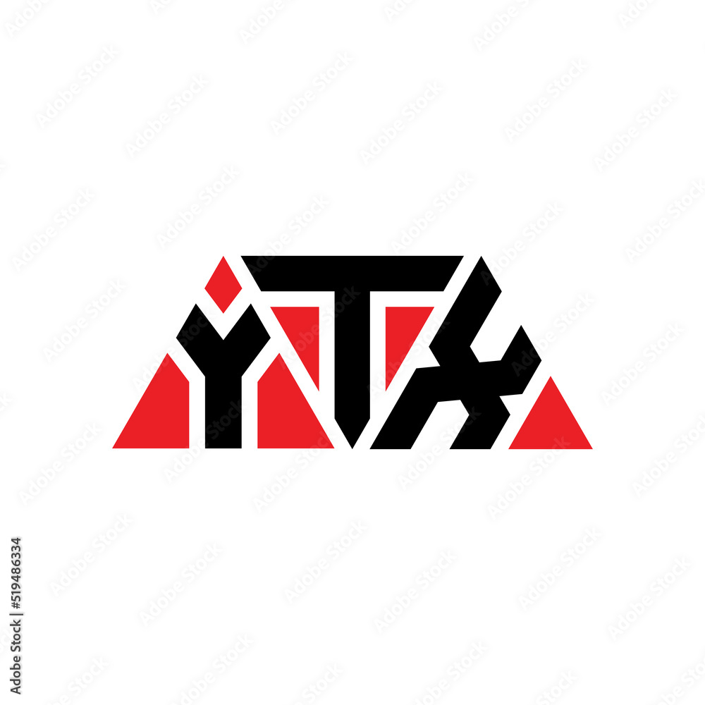 YTX triangle letter logo design with triangle shape. YTX triangle logo design monogram. YTX triangle vector logo template with red color. YTX triangular logo Simple, Elegant, and Luxurious Logo...
