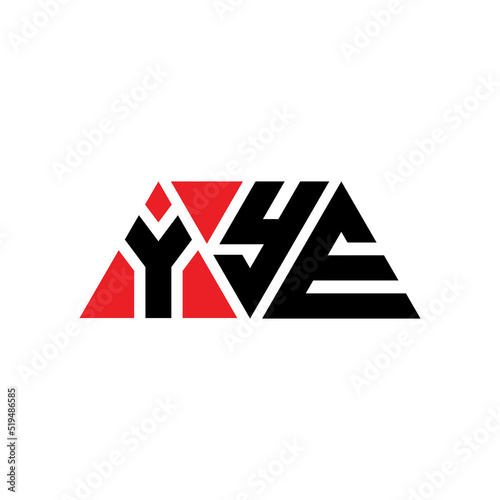 YYE triangle letter logo design with triangle shape. YYE triangle logo design monogram. YYE triangle vector logo template with red color. YYE triangular logo Simple, Elegant, and Luxurious Logo...