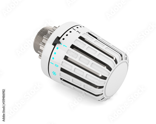 Heater thermostat on white ...