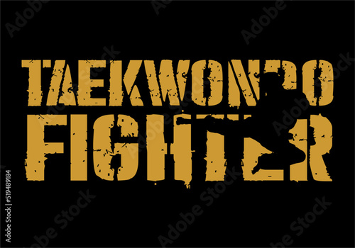 taekwondo vector design illustrator for pringting product