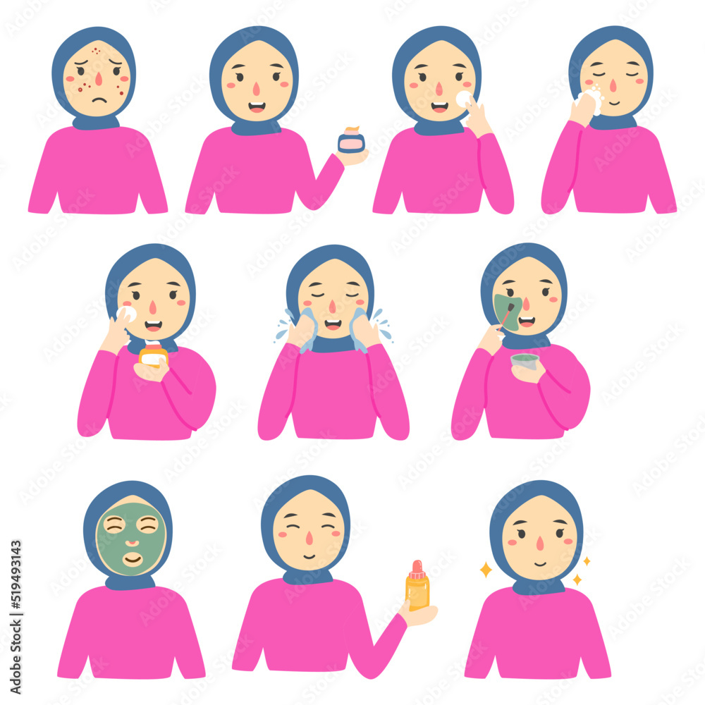 Steps for woman skincare routine Steps for woman skincare routine