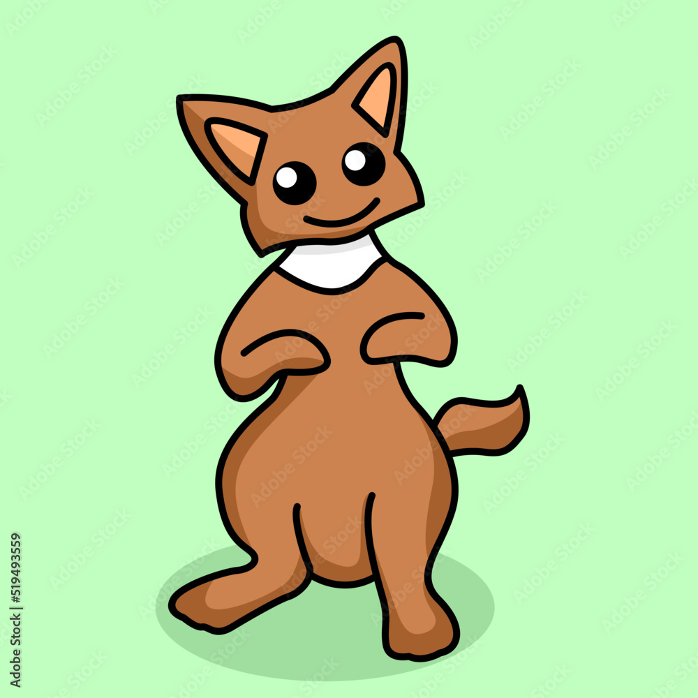 Premium Vector Illustration of cute Kangaroo smiling Premium Vector Illustration of cute Kangaroo smiling