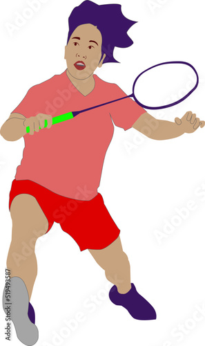 Woman Badminton  