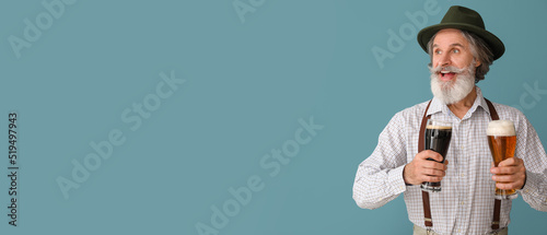 Handsome man in traditional...