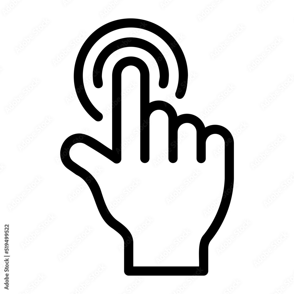 touch line icon touch line icon