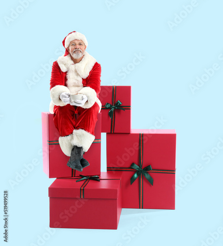 Portrait of Santa Claus wit...