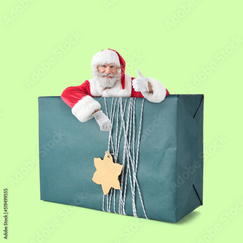 Portrait of Santa Claus wit...