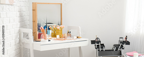 Workplace of makeup artist ...