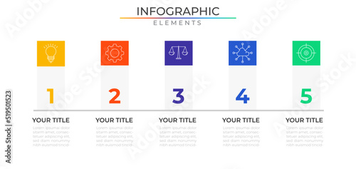 Timeline infographic elements concept design vector with icons. Business network project template for presentation and report.