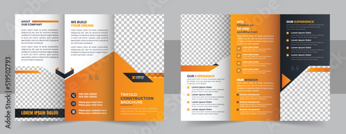 Brochure design, brochure template, creative tri-fold, trendy brochure