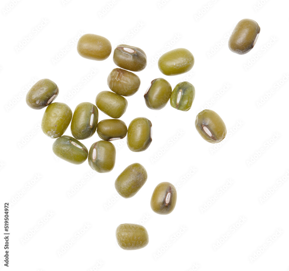 Mung beans isolated on white background. Mung beans isolated on white background.