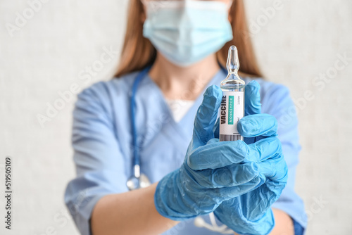 Female doctor with monkeypo...