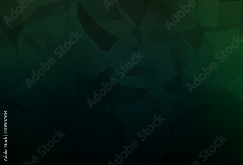 Dark Green vector abstract mosaic backdrop.