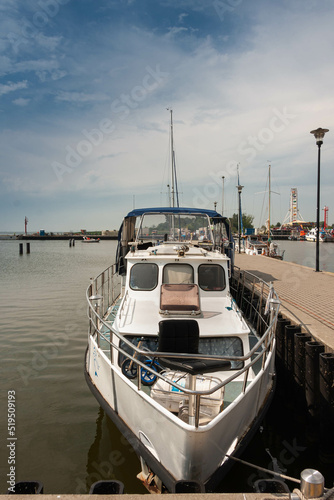 Obraz na płótnie Port w Krynicy Morskiej w salonie