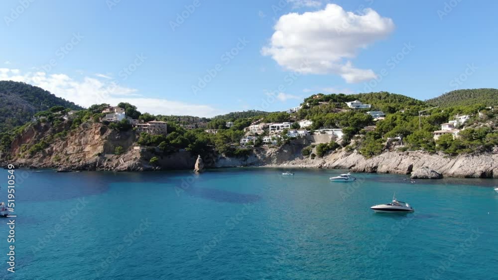Camp de Mar beautiful panoramic view of a beach in the seacost of the island of Mallorca. Consept of holiday, summer, relax and enjoy Camp de Mar beautiful panoramic view of a beach in the seacost of the island of Mallorca. Consept of holiday, summer, relax and enjoy