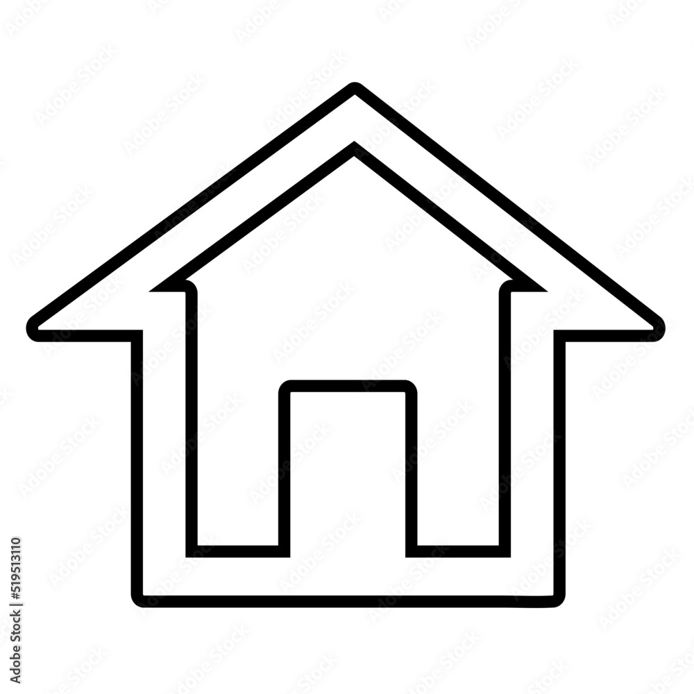 House and Home icon symbol sign House and Home icon symbol sign