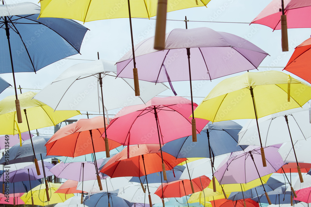 colorful umbrellas on the beach colorful umbrellas on the beach