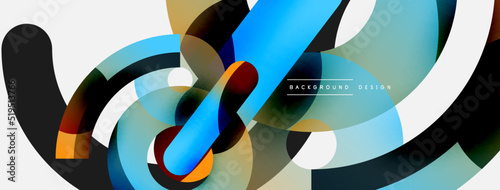 Circle abstract background. Vector illustration for wallpaper banner background card or landing page