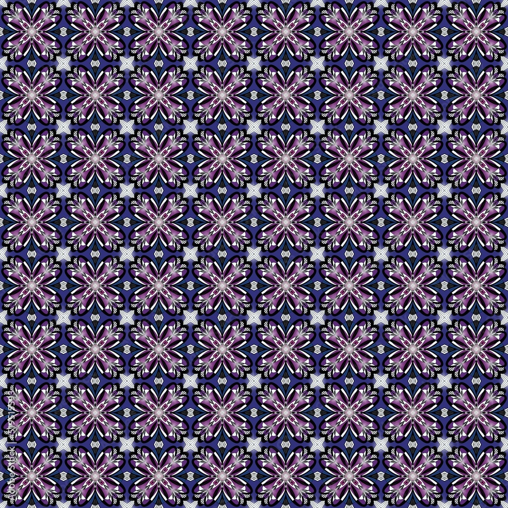 seamless pattern abstract background with flowers