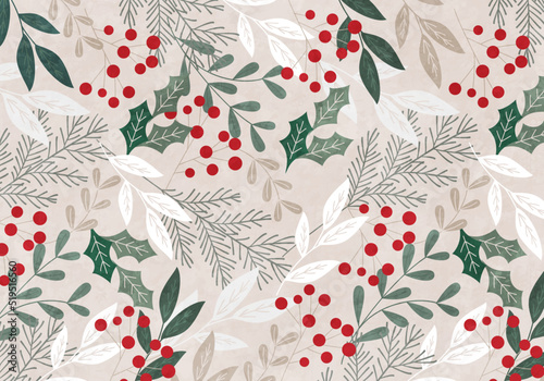 クリスマスのベクターイラストフレーム背景(greeting,invitation,card,postcard,xmas,X'mas)