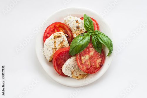Caprese Salad Tomato, Basil and Fresh Mozzarella