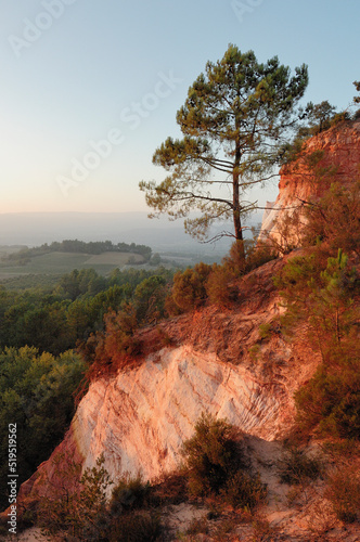 Obraz na płótnie Colline Ocre roussillon France