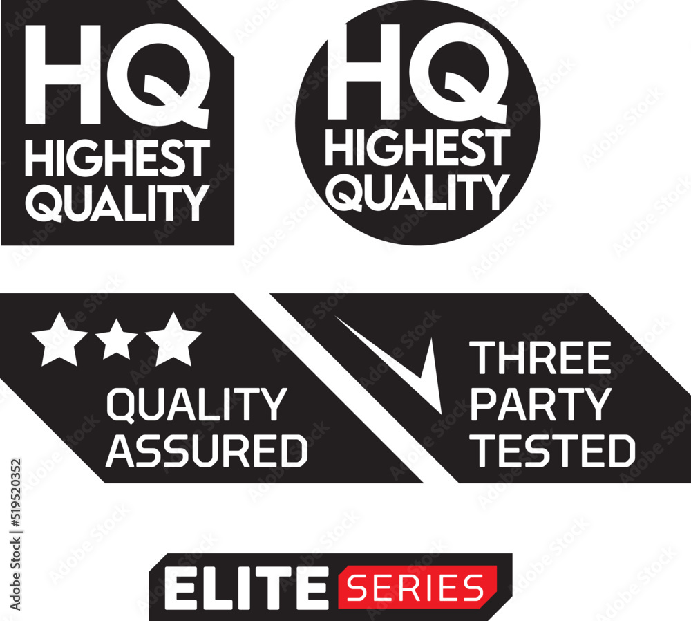 Highest Quality badge per supplement labels Highest Quality badge per supplement labels
