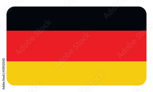 Flag of Germany. German national symbol in official colors. Template icon. Abstract vector background