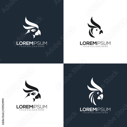 Parrot icon logo simpel