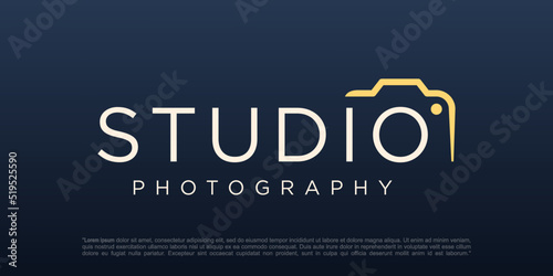 studio photography logo icon vector template