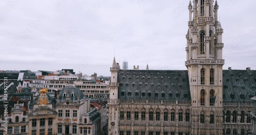 Aerial View Of The Center Of Brussels Aerial View Of The Center Of Brussels