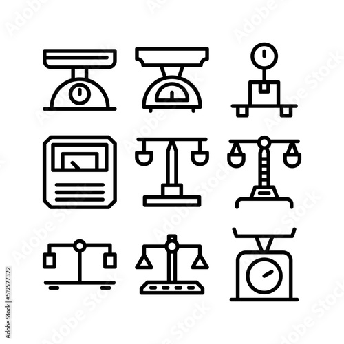 scale icon or logo isolated sign symbol vector illustration - high quality black style vector icons
