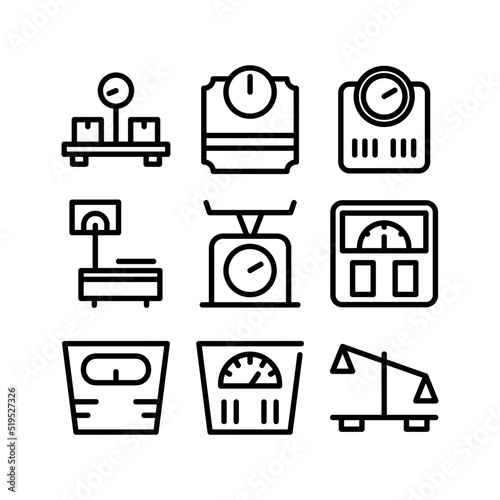 scale icon or logo isolated sign symbol vector illustration - high quality black style vector icons
