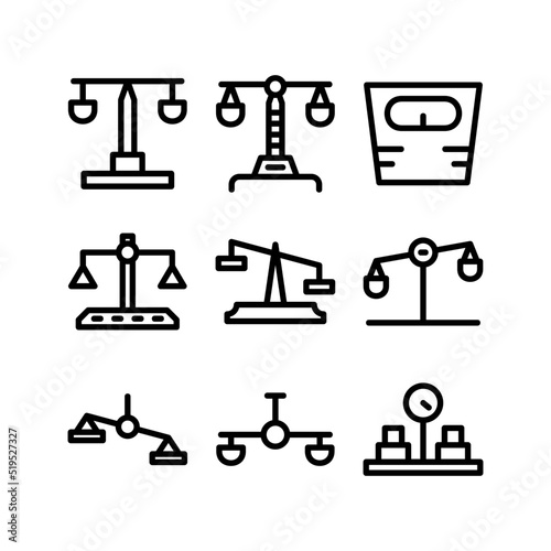 scale icon or logo isolated sign symbol vector illustration - high quality black style vector icons
