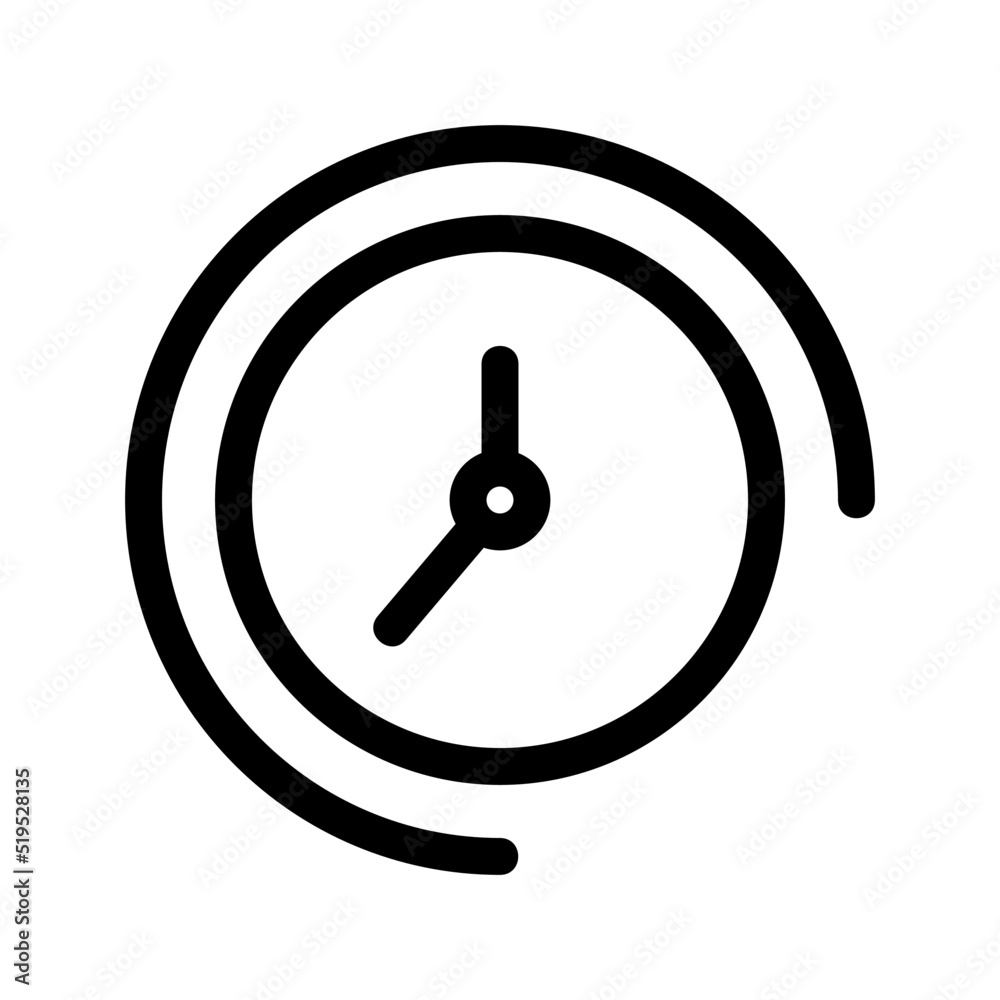 clock icon or logo isolated sign symbol vector illustration - high quality black style vector icons
