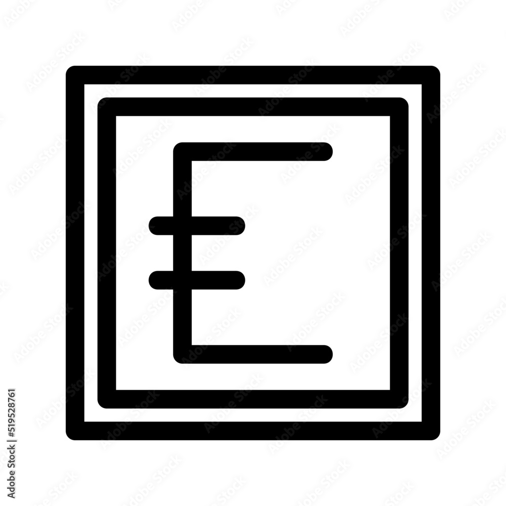 euro icon or logo isolated sign symbol vector illustration - high quality black style vector icons
