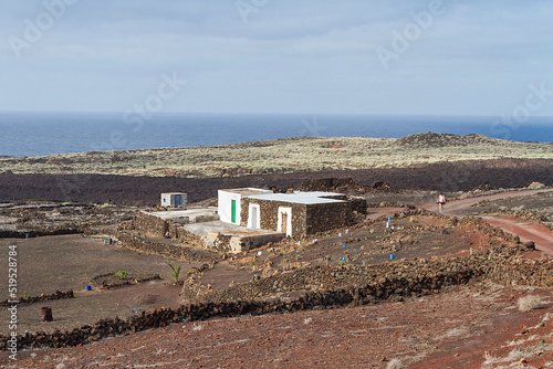 Area of the Timanfaya natural park in the municipality of El Golfo, in Lanzarote photo